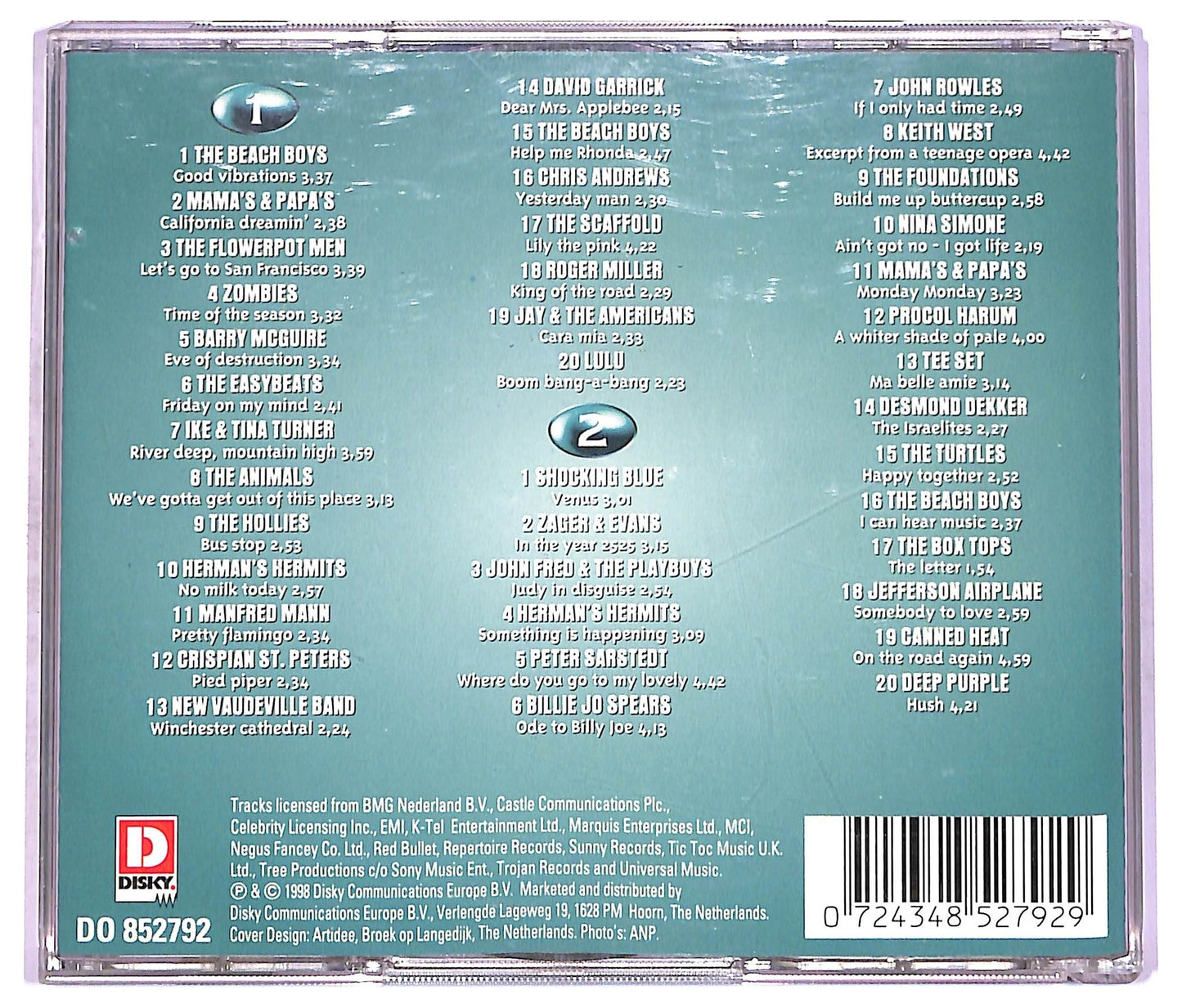 EBOND Various - 40 Hits 1965-1969 CD CD075017