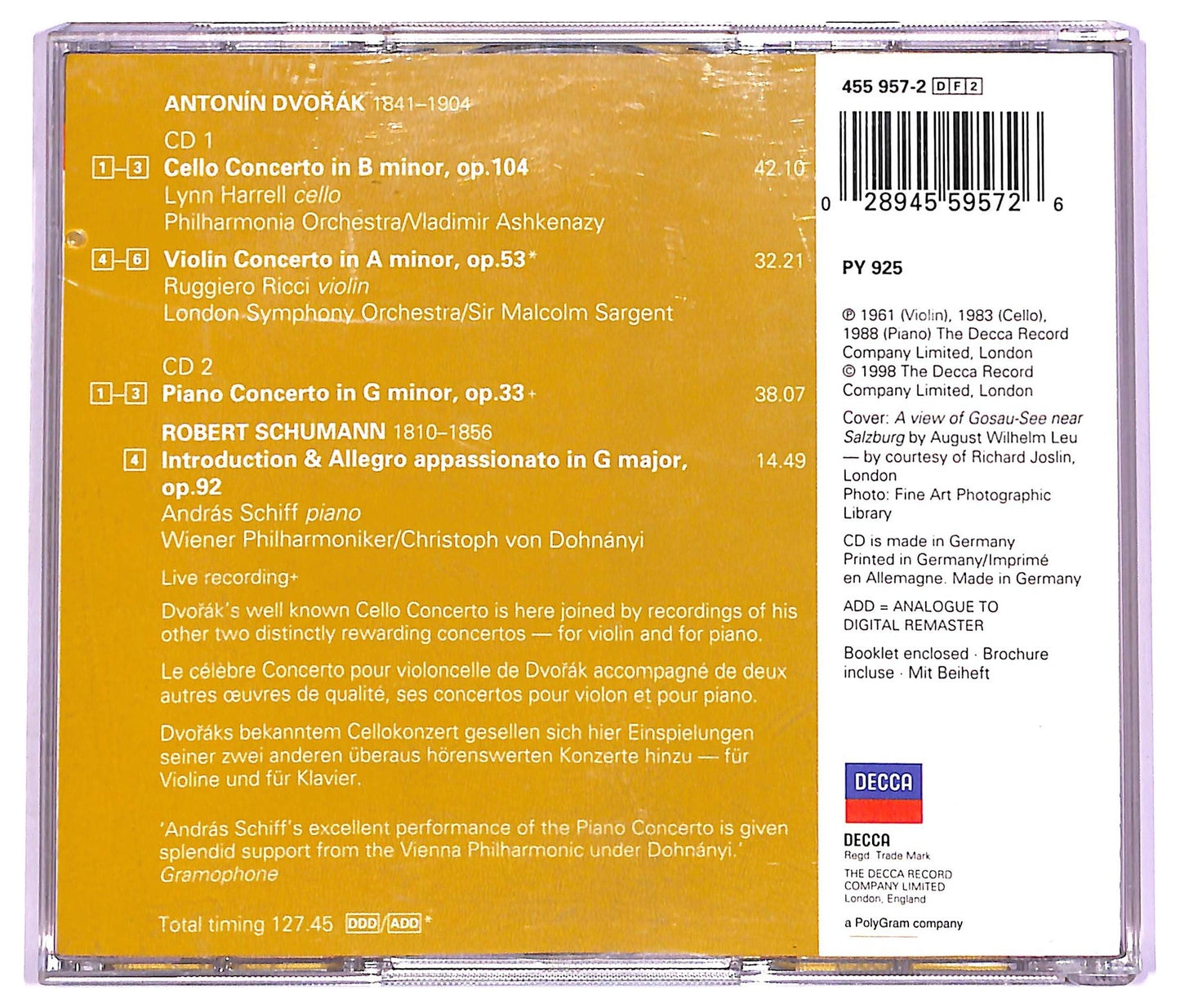 EBOND Dvorak - the concertos CD CD075028