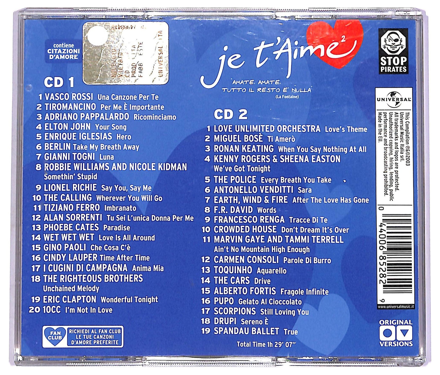 EBOND Various - Je T'Aime² CD CD075110
