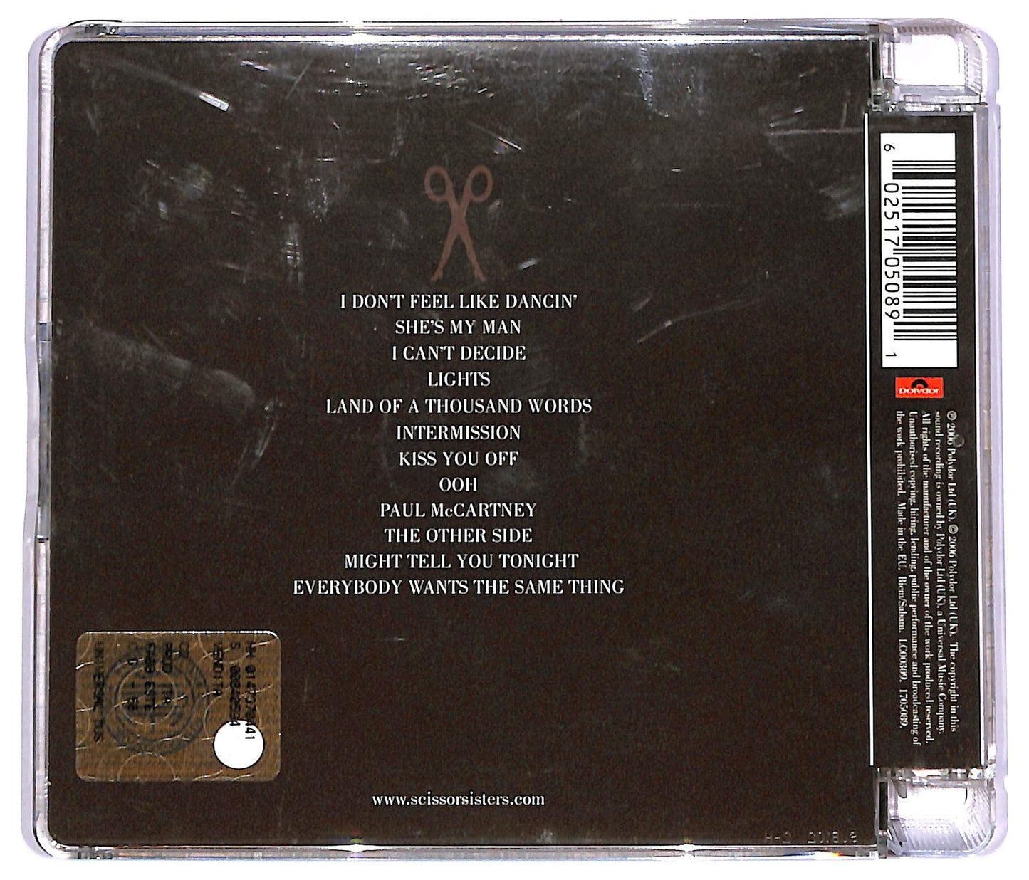 EBOND Scissor Sisters - Ta-Dah CD CD075112
