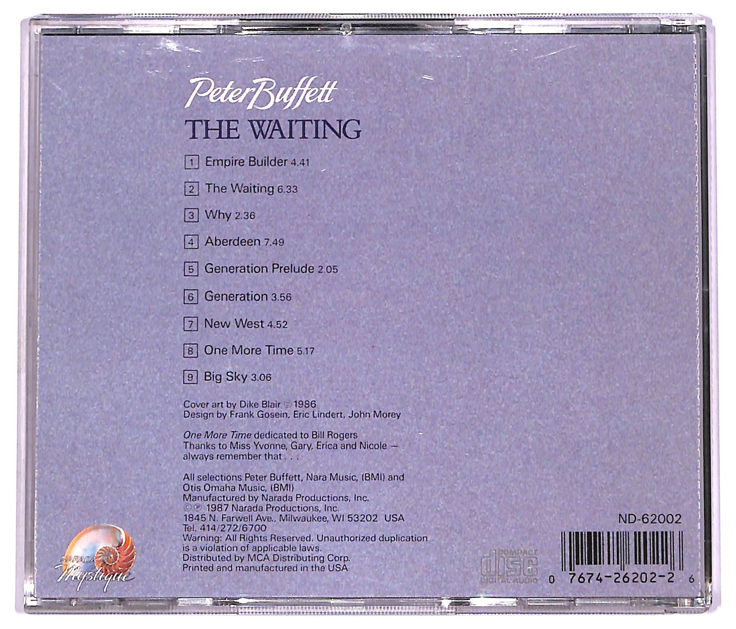 EBOND Peter Buffett - The Waiting CD CD075133