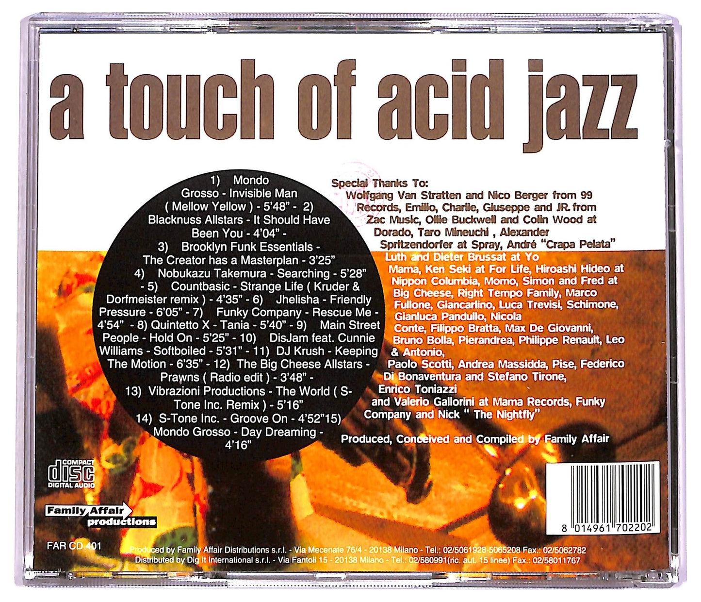 EBOND Various - A Touch Of Acid Jazz - Family Affair Vol.1 CD CD075140