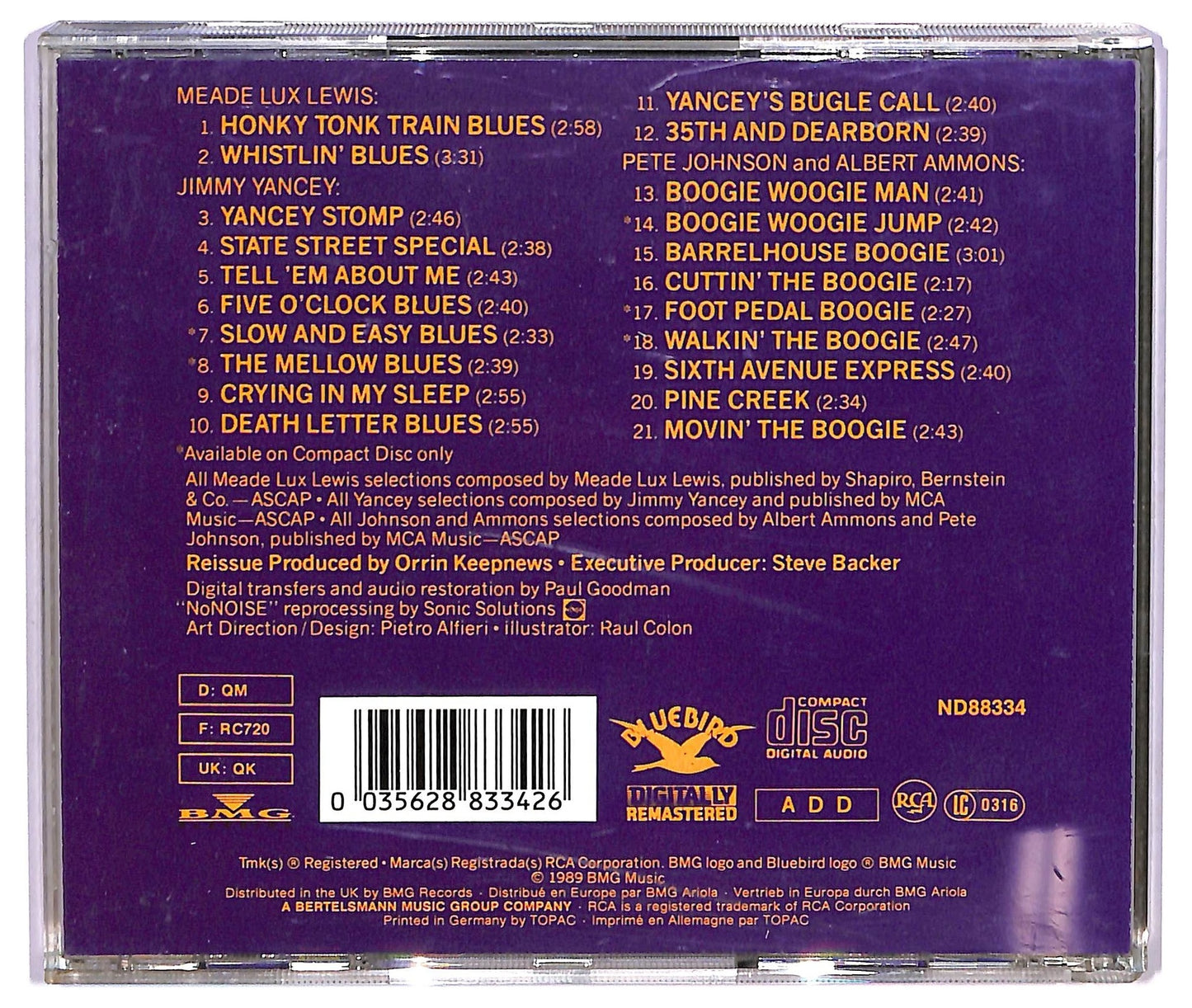 EBOND Meade Lux Lewis - Barrelhouse Boogie CD CD075216