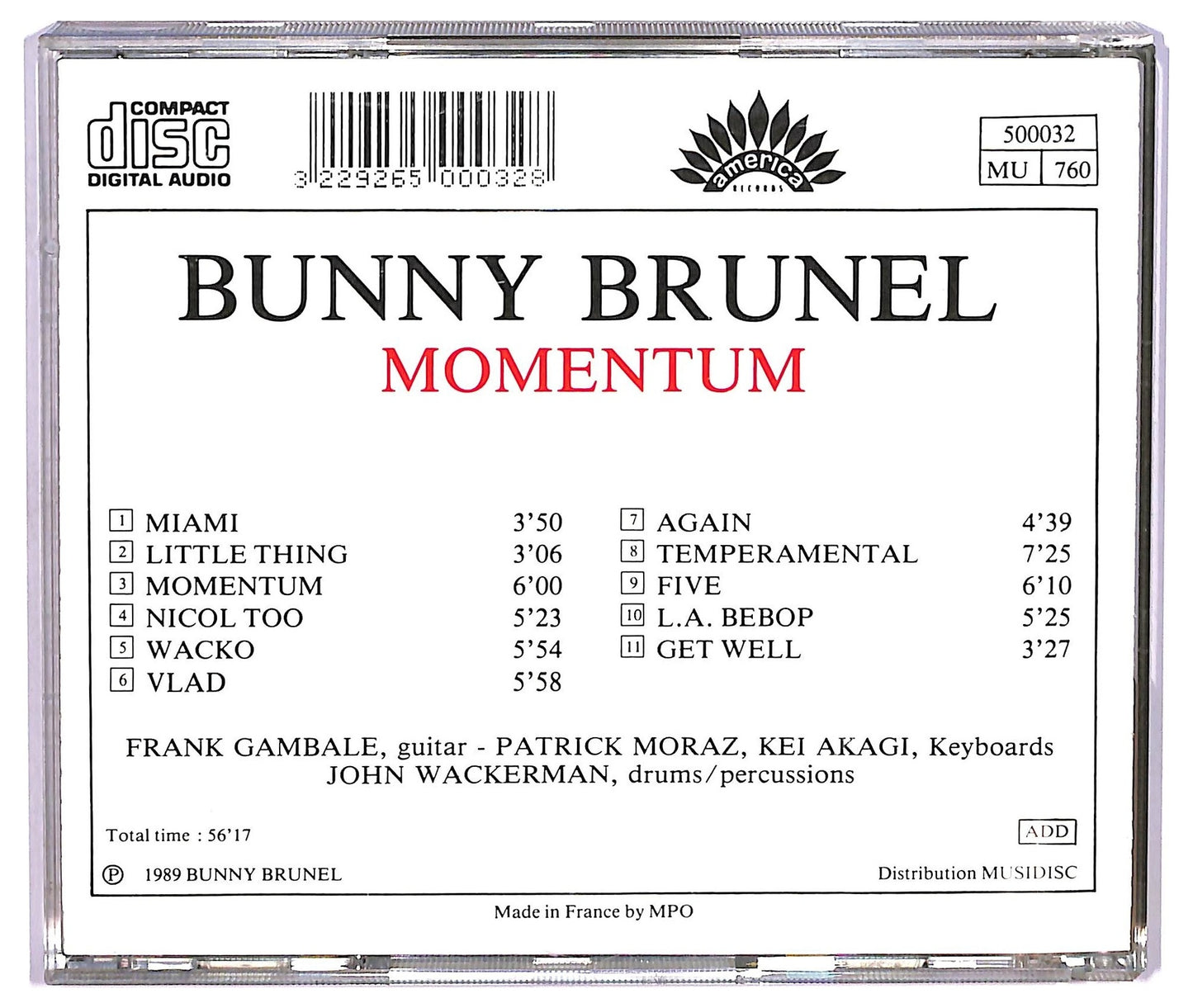 EBOND Bunny Brunel - Momentum CD CD075222
