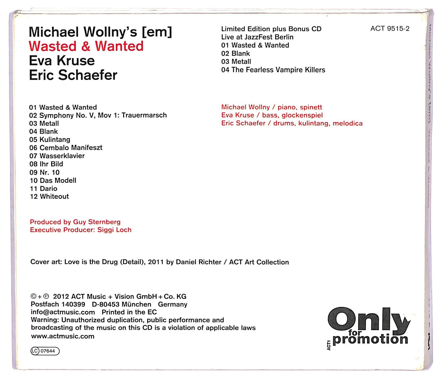 EBOND Michael Wollny's em - Wasted And Wanted CD CD075234