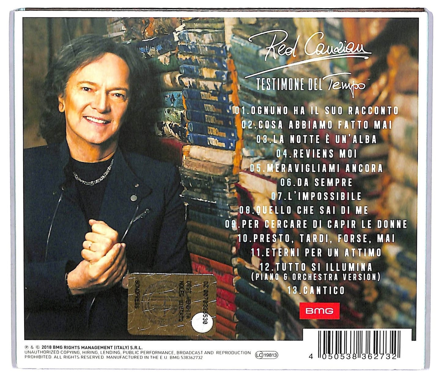 EBOND Red Canzian - Testimone del Tempo CD CD075354