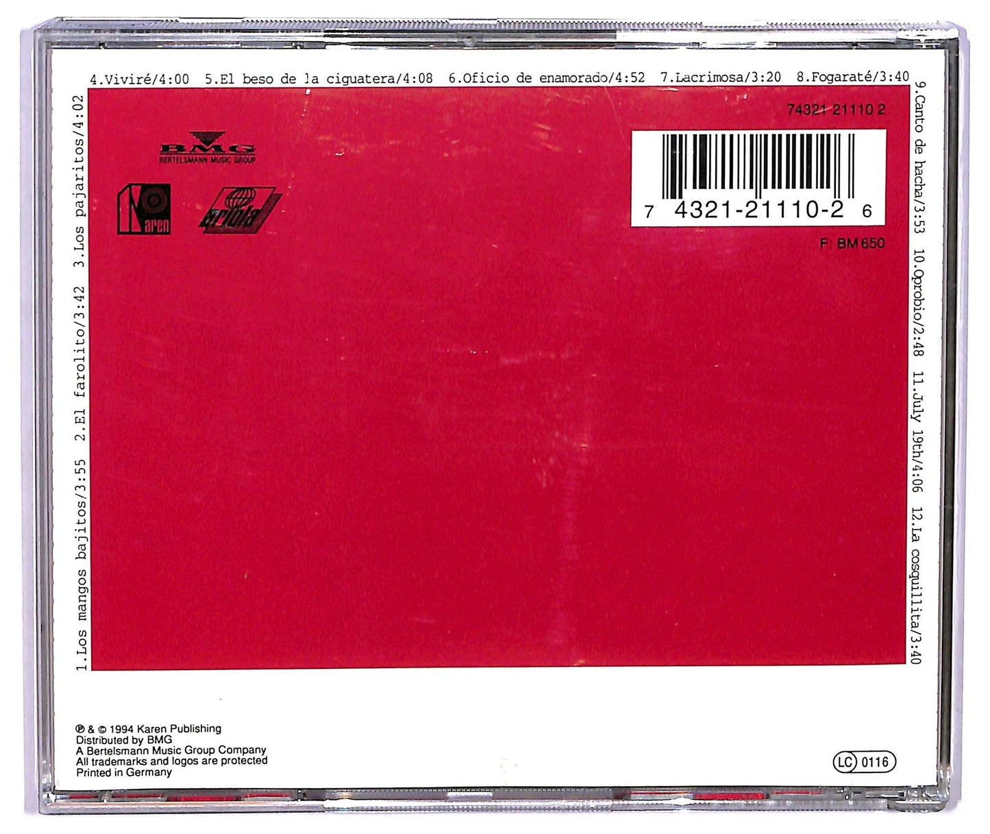 EBOND Juan Luis Guerra 4 40 - Fogarate! CD CD075525