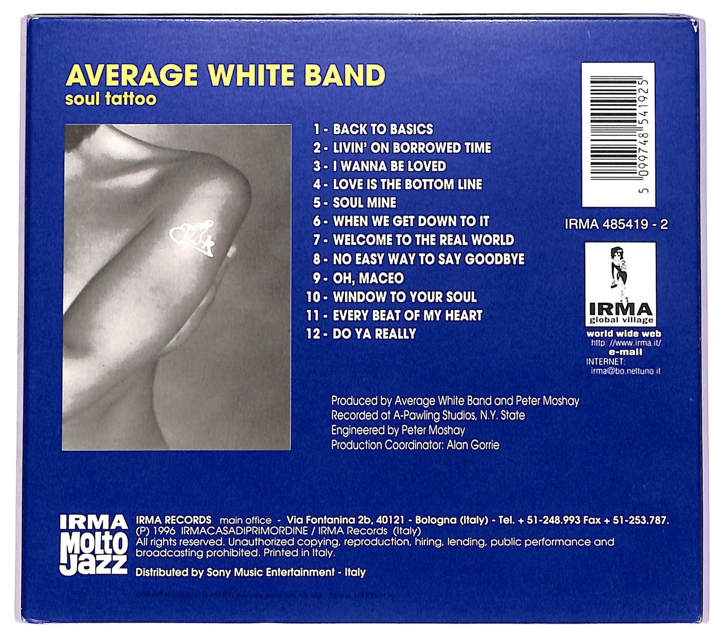 EBOND Average White Band - Soul Tattoo CD CD075702