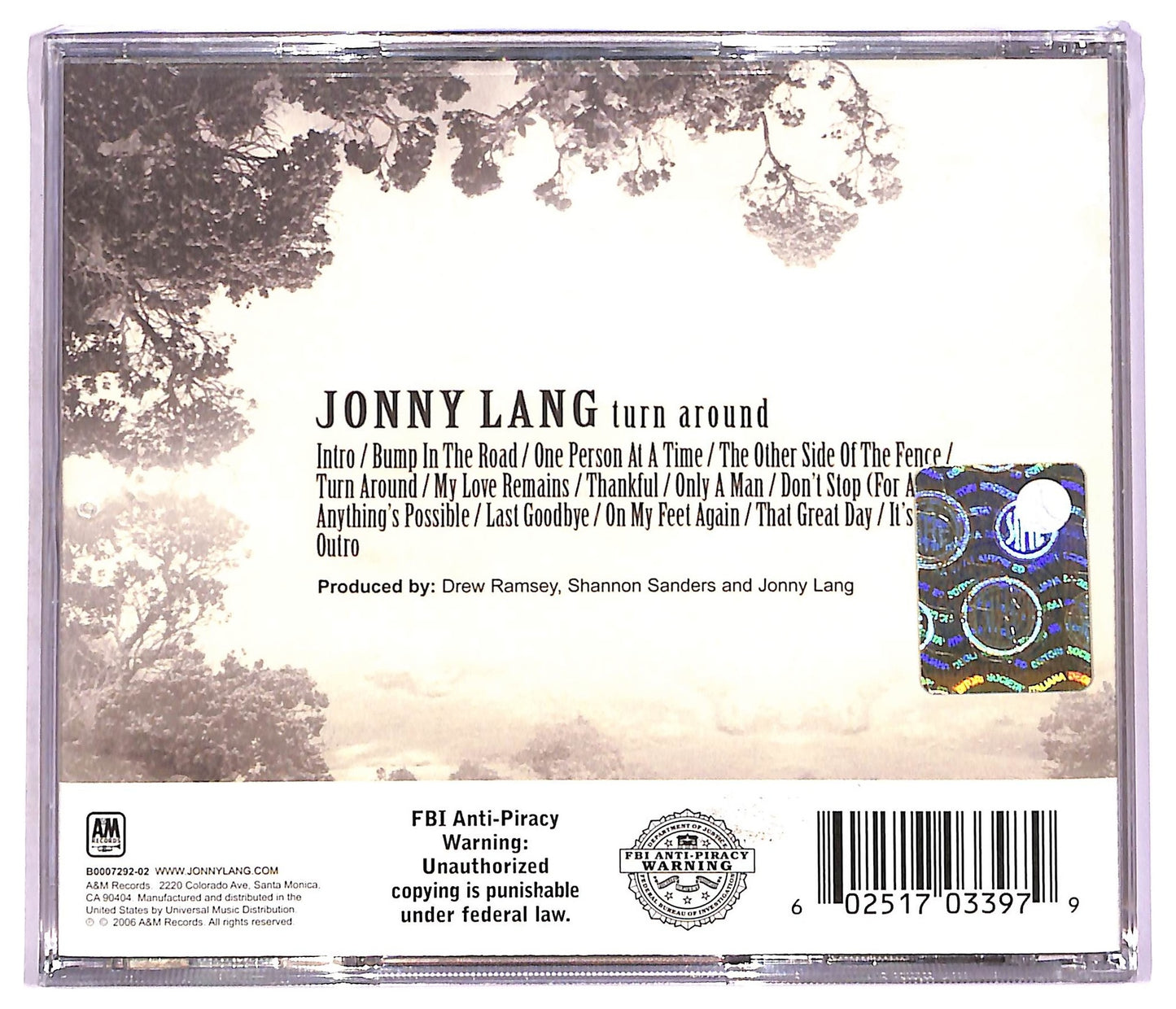 EBOND Jonny Lang - Turn Around CD CD075710