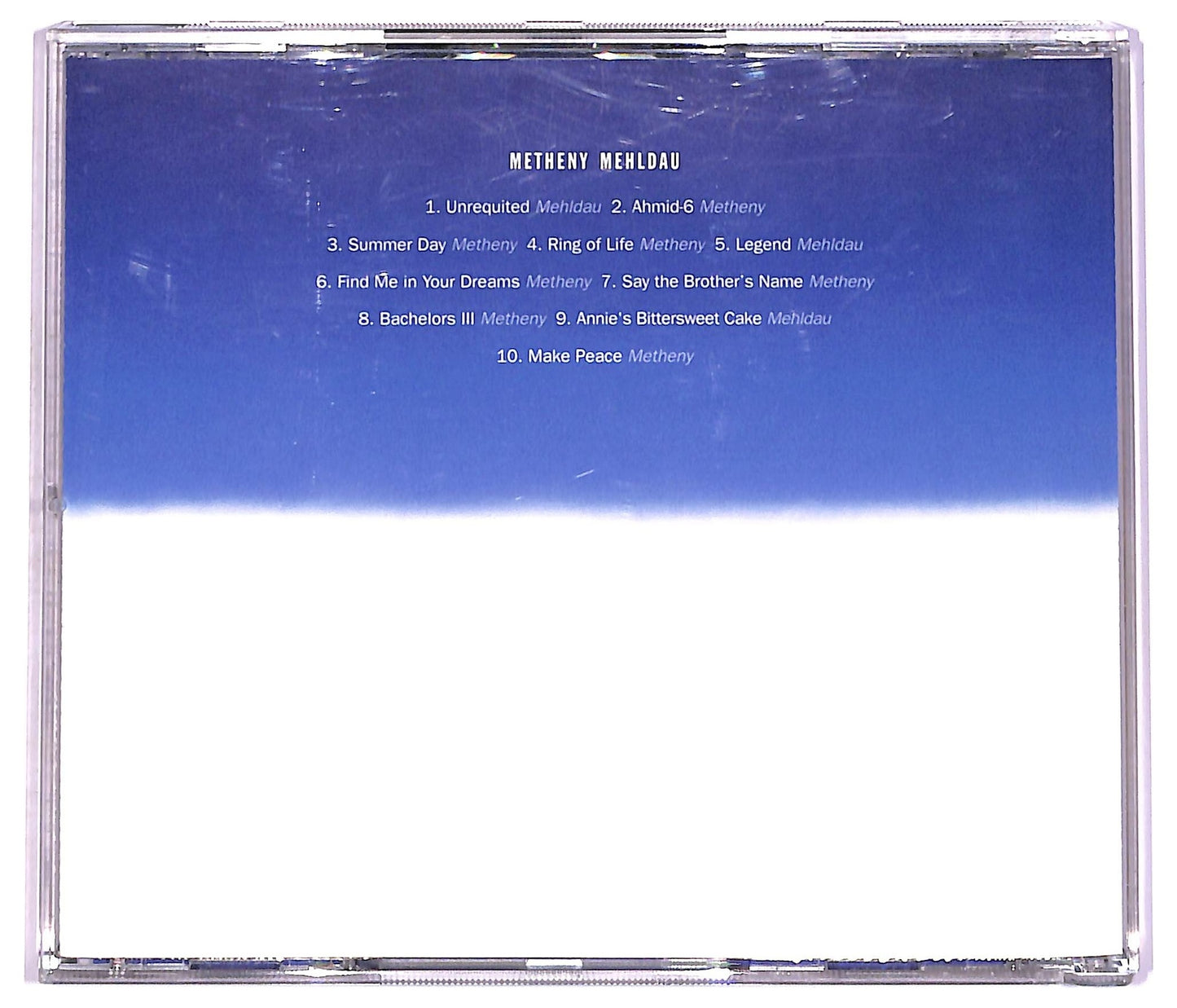 EBOND Metheny & Mehldau - Metheny Mehldau ( copertina girata) CD CD075748