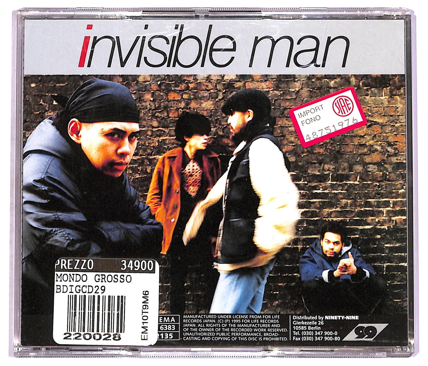 EBOND Mondo Grosso - Invisible Man CD CD075813