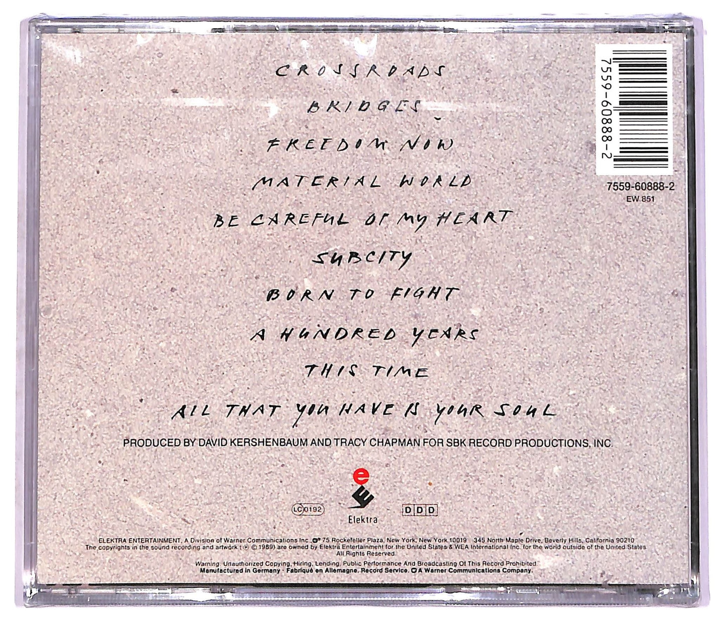 EBOND Tracy Chapman - Crossroads CD CD075834