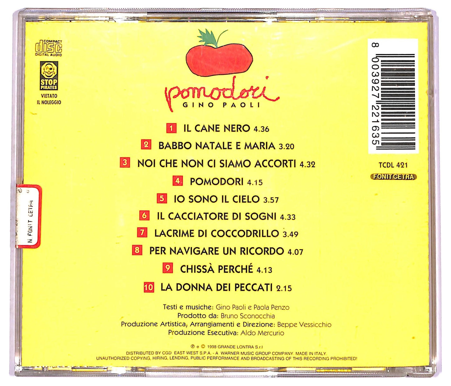 EBOND Gino Paoli - Pomodori CD CD075849