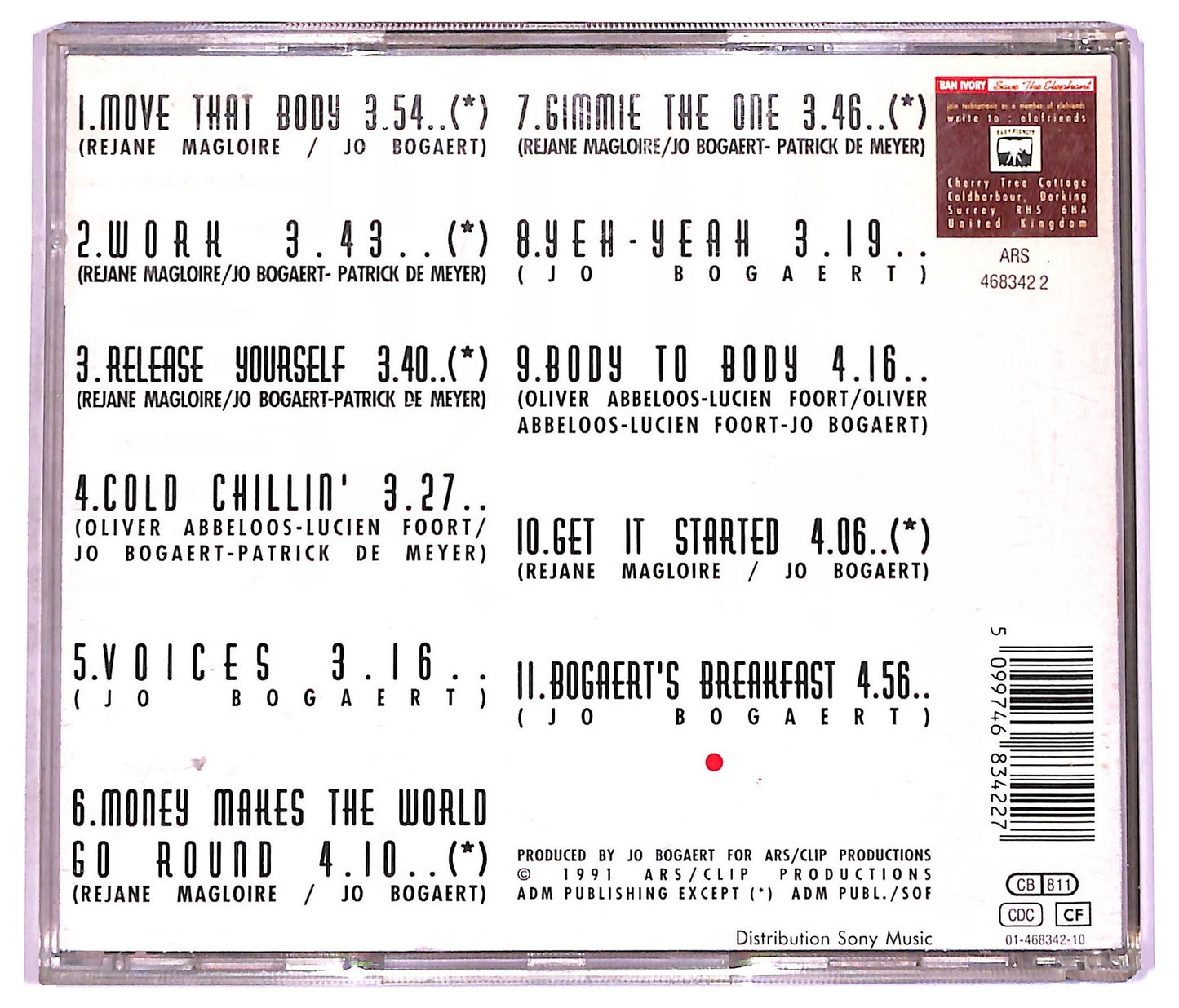 EBOND Technotronic - Body To Body CD CD075944