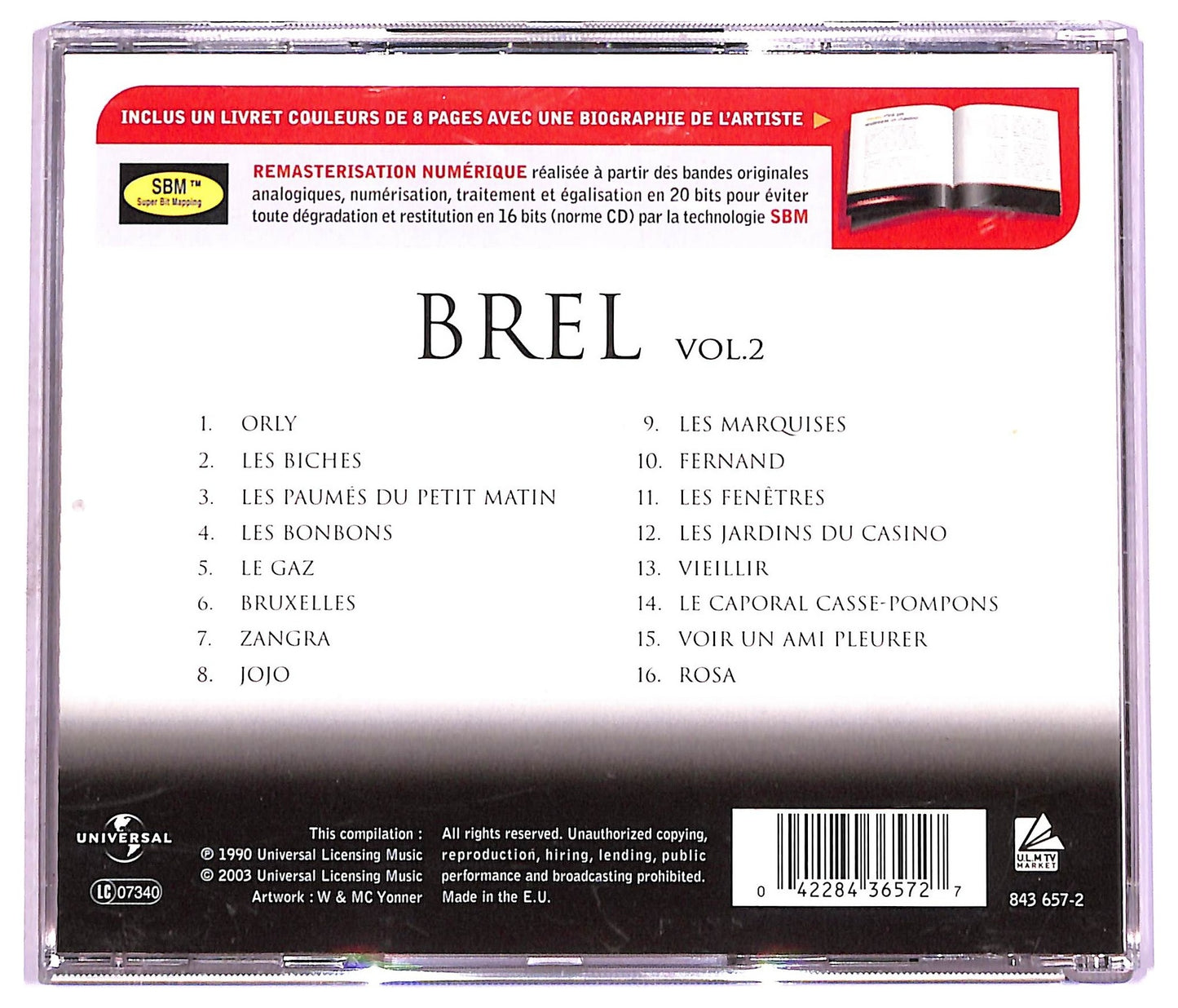 EBOND Brel - Brel Vol. 2 CD CD075959