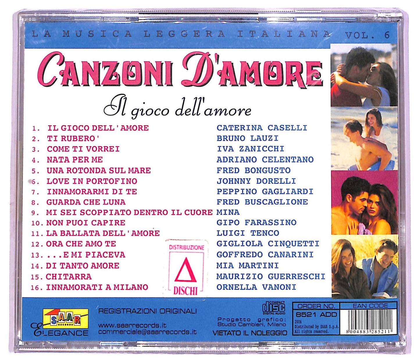 EBOND Various - Canzoni D'Amore Vol. 6 - Il Gioco Dell'Amore CD CD076003