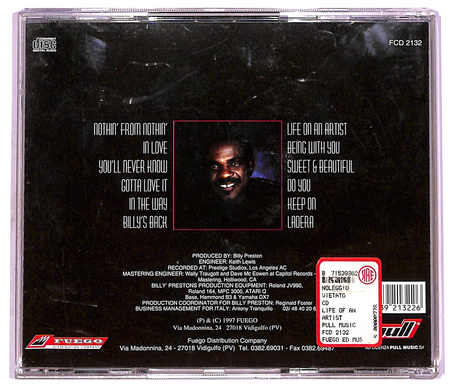 EBOND Billy Preston - Life Of An Artist CD CD076017