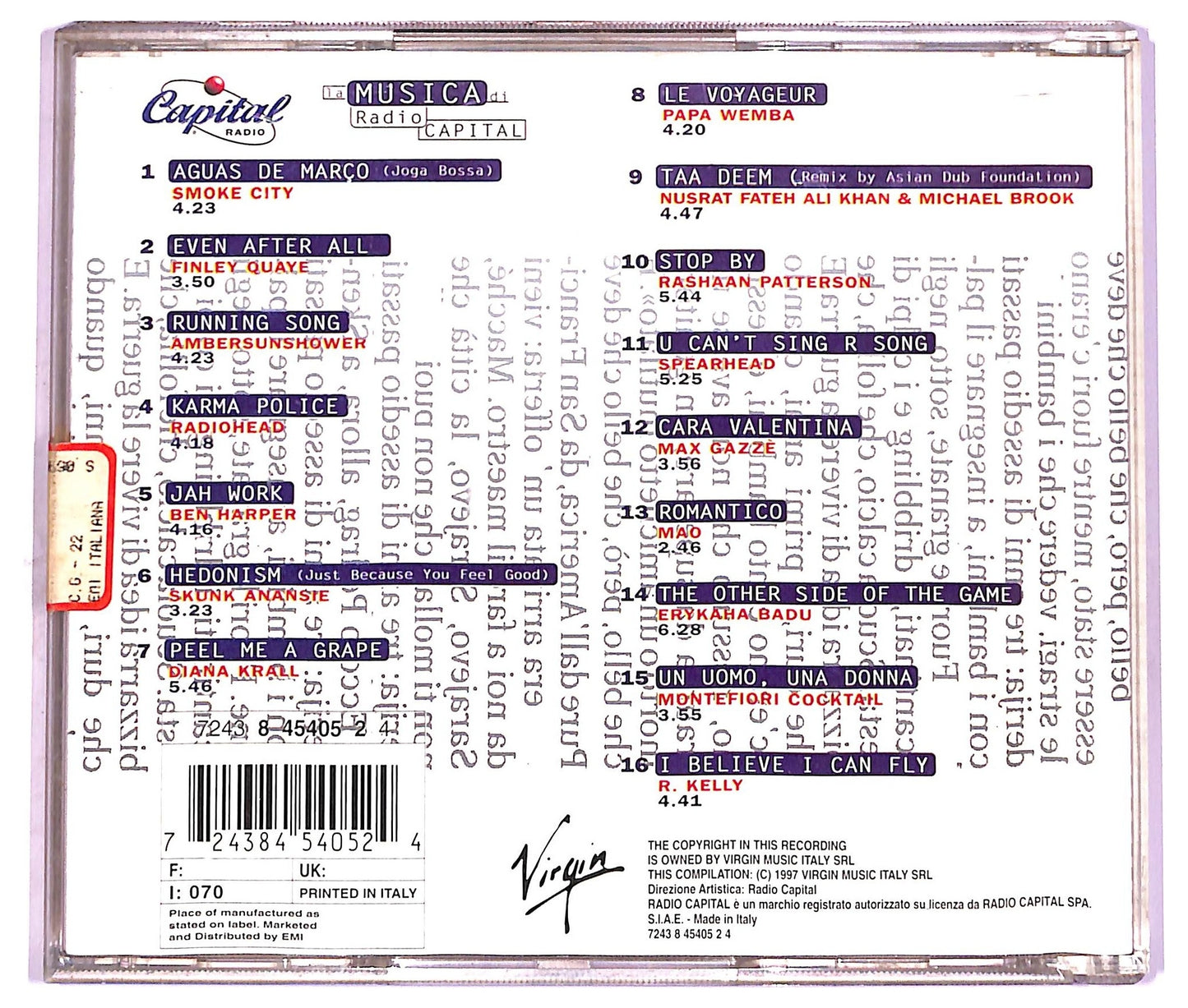 EBOND Various - Capital Radio Compilation - La Musica di Radio Capital CD CD076020