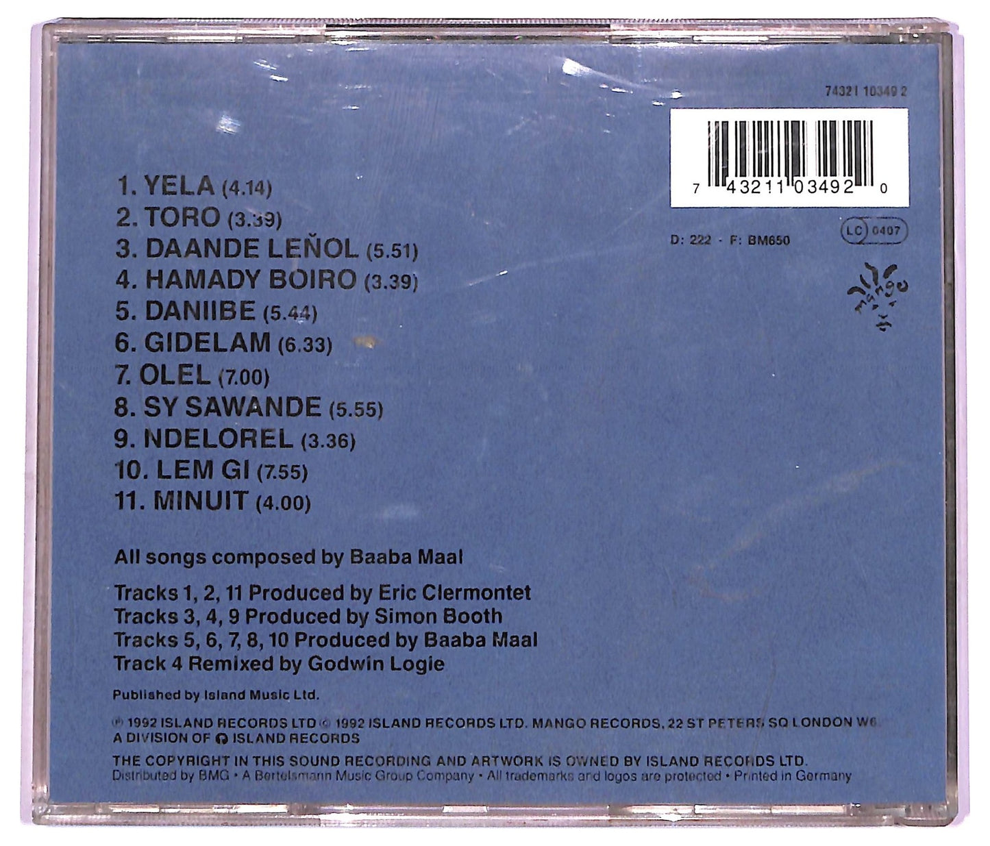EBOND Baaba Maal - Lam Toro CD CD076048