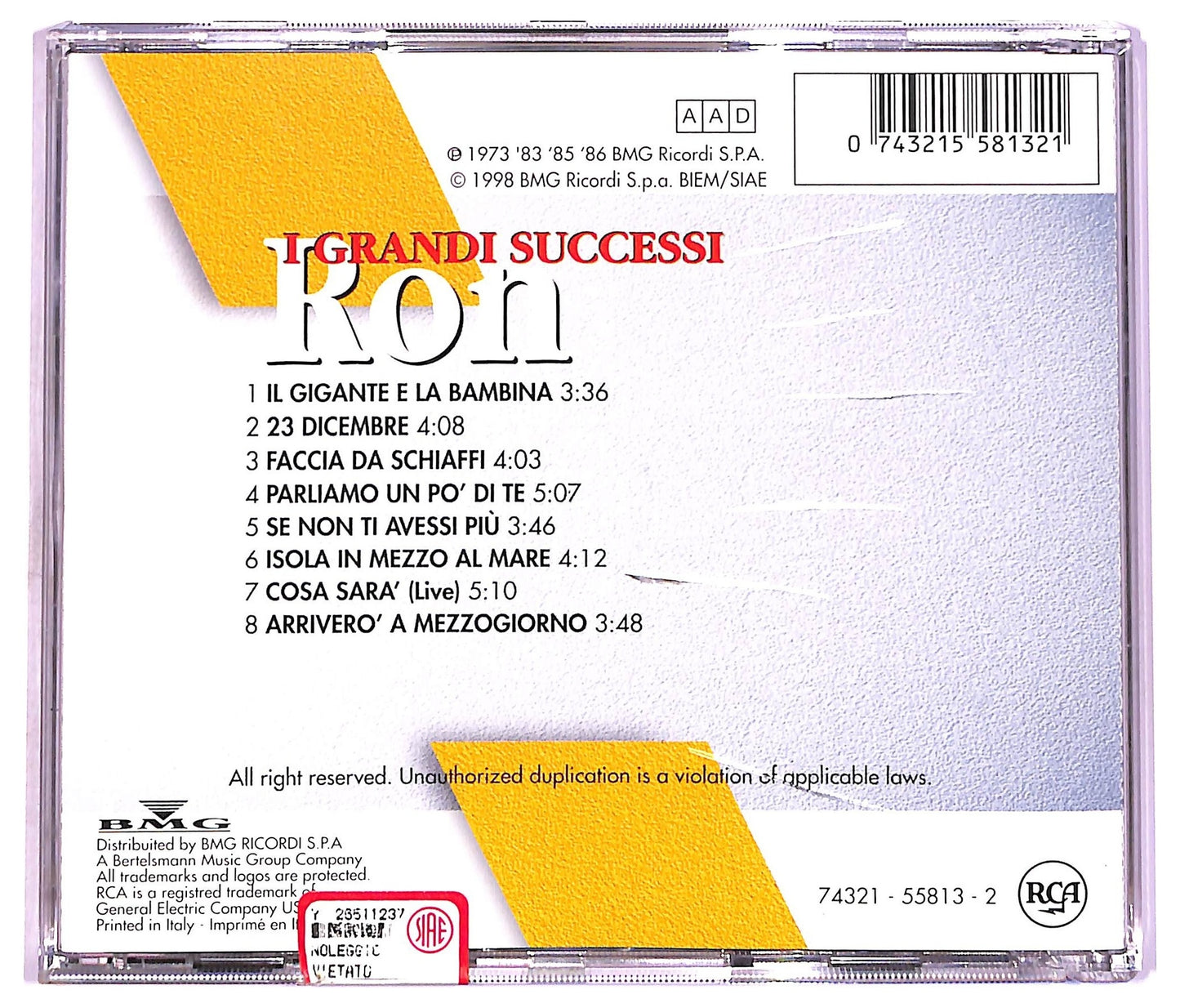EBOND Ron - I Grandi Successi CD CD076055