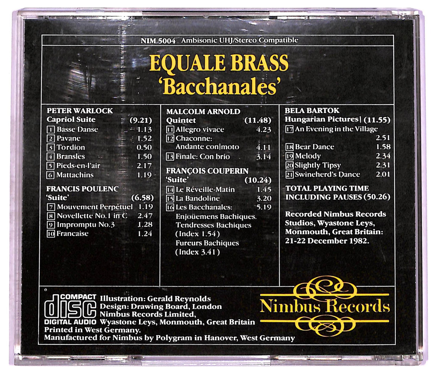EBOND Equale Brass - Bacchanales CD CD076140
