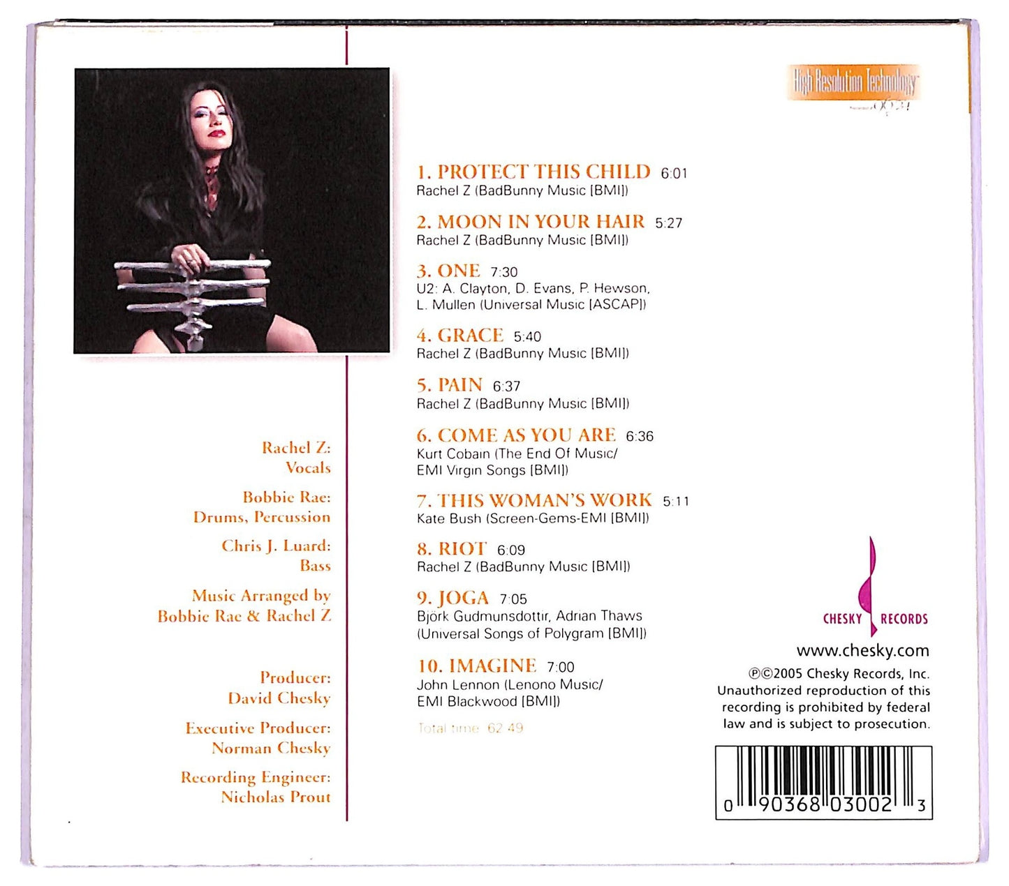 EBOND Rachel Z - Grace CD CD076216