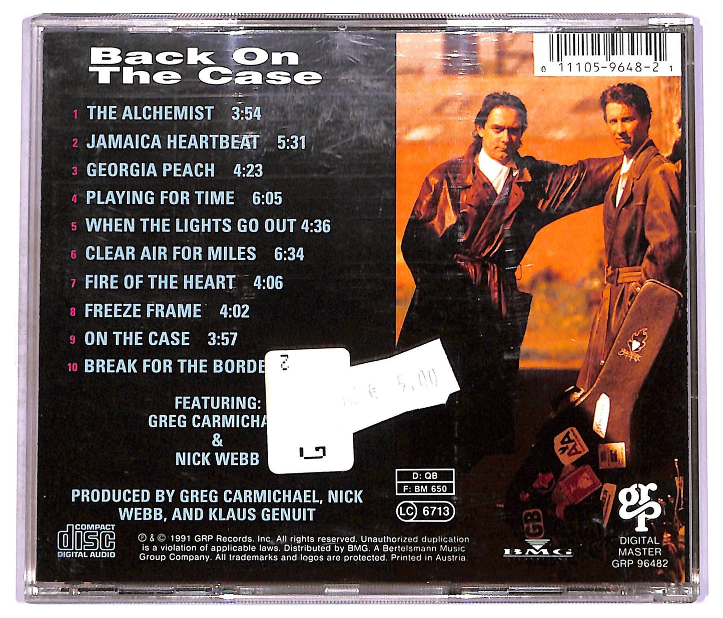 EBOND Acoustic Alchemy - Back On The Case CD CD076338