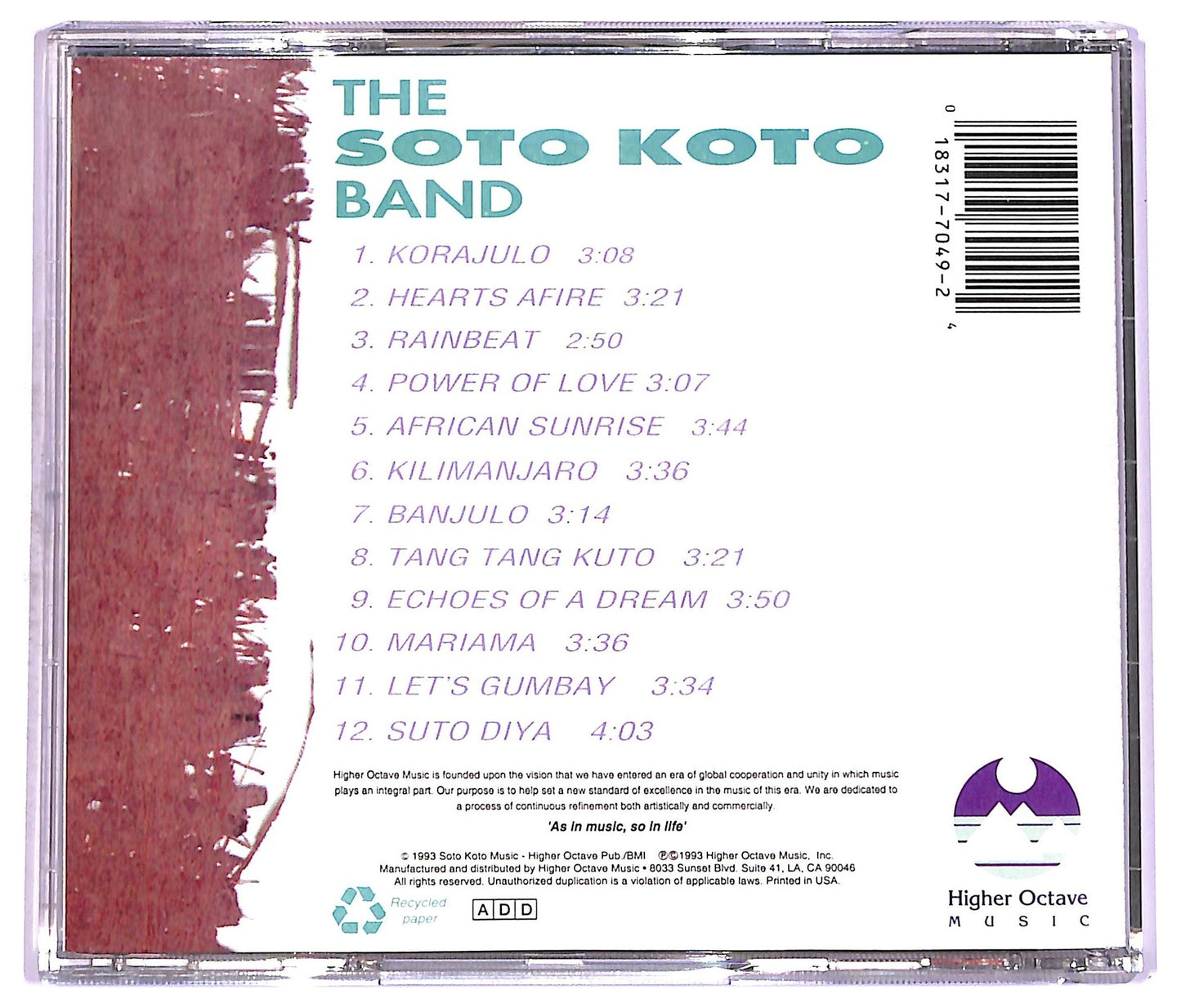 EBOND The Soto Koto Band - The Soto Koto Band CD CD076353