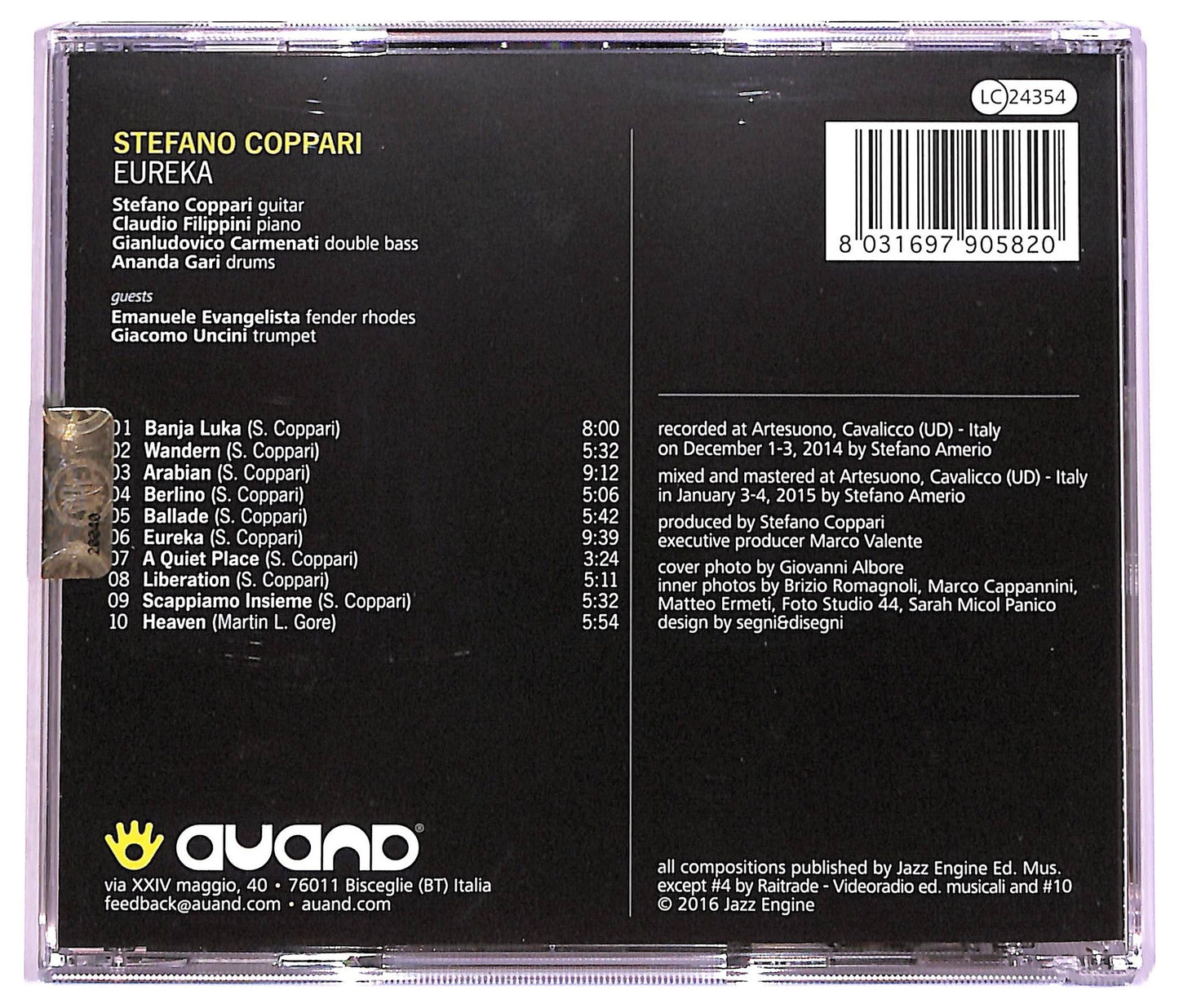 EBOND Stefano Coppari - Eureka CD CD076523