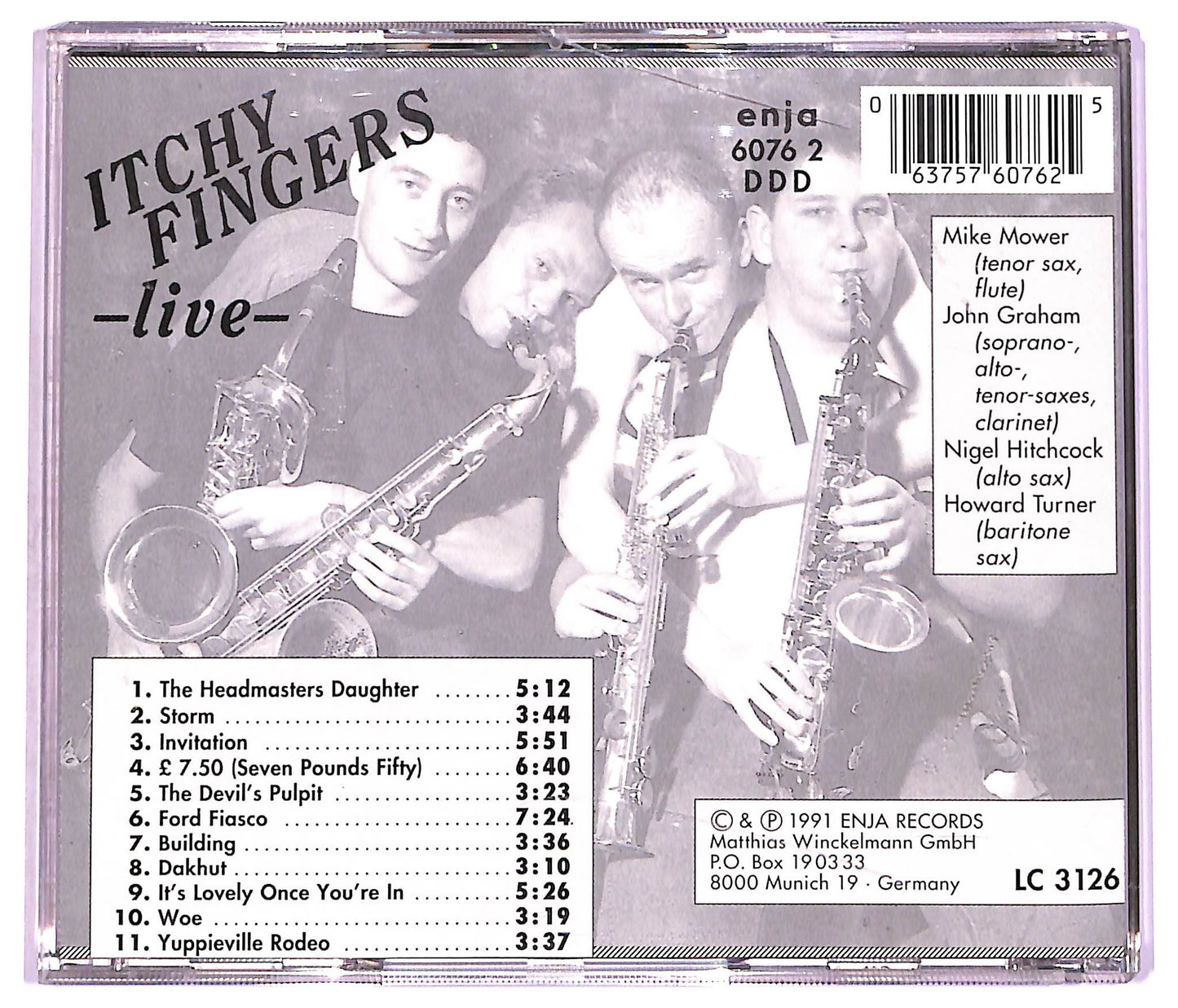 EBOND Itchy Fingers - Live CD CD076616