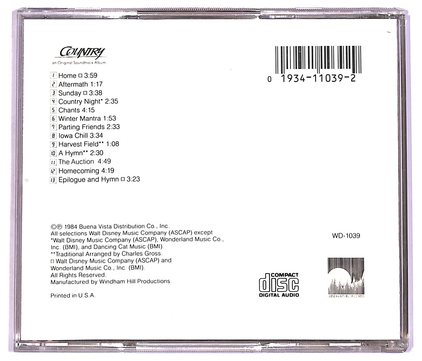 EBOND Charles Gross - Country (An Original Soundtrack Album) CD CD076648