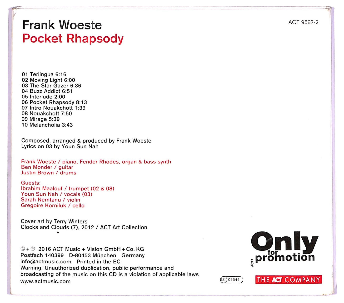 EBOND Frank Woeste - Pocket Rhapsody CD CD076701