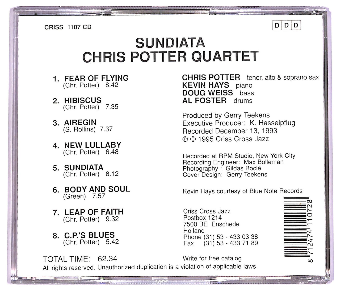 EBOND Chris Potter Quartet - Sundiata CD CD076743