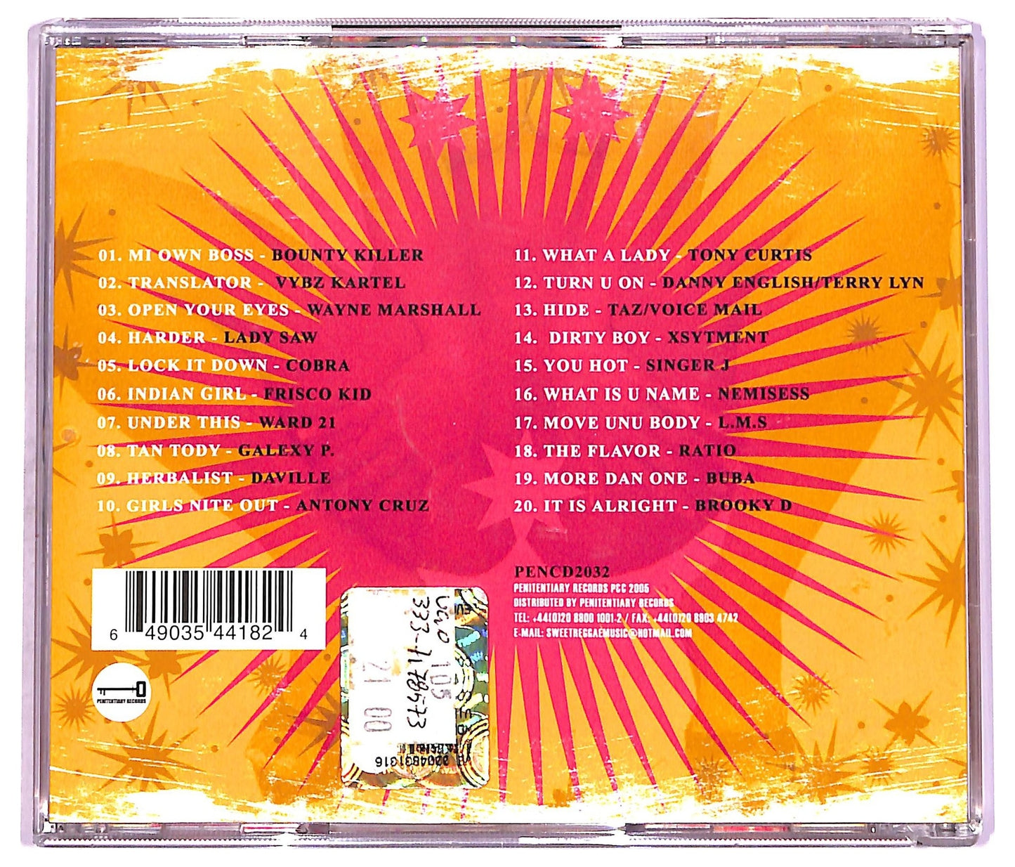 EBOND Various - X-Rated pure nastiness riddim CD CD076815