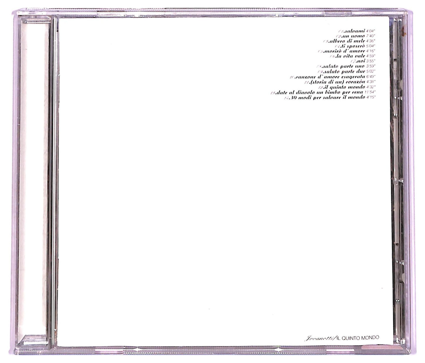 EBOND Jovanotti - El Quinto Mundo CD CD076821