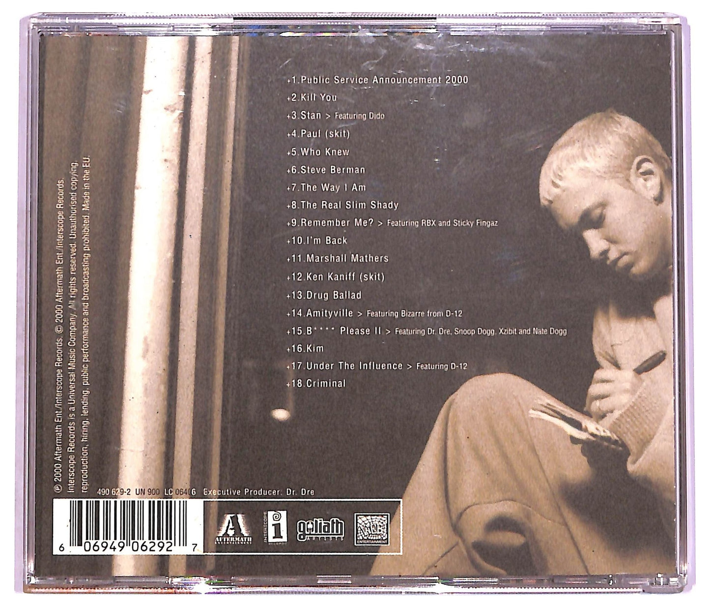 EBOND Eminem -The Marshall Mathers LP - Aftermath Entertainment CD CD076822