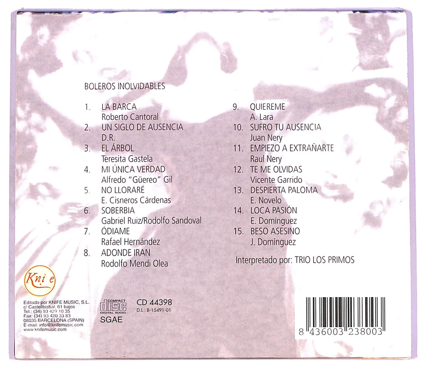 EBOND Trio Los Promos - Boleros Insolvidables The fantasy collection CD CD076922