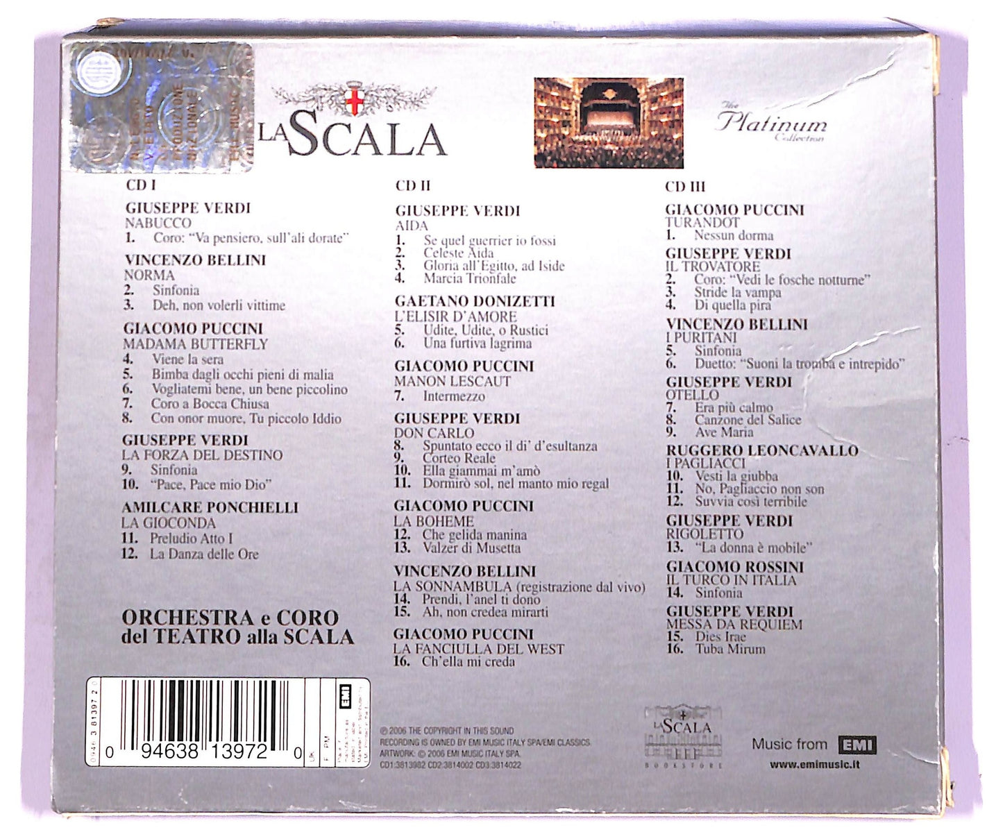 EBOND Various - La Scala - The Platinum Collection CD CD076934