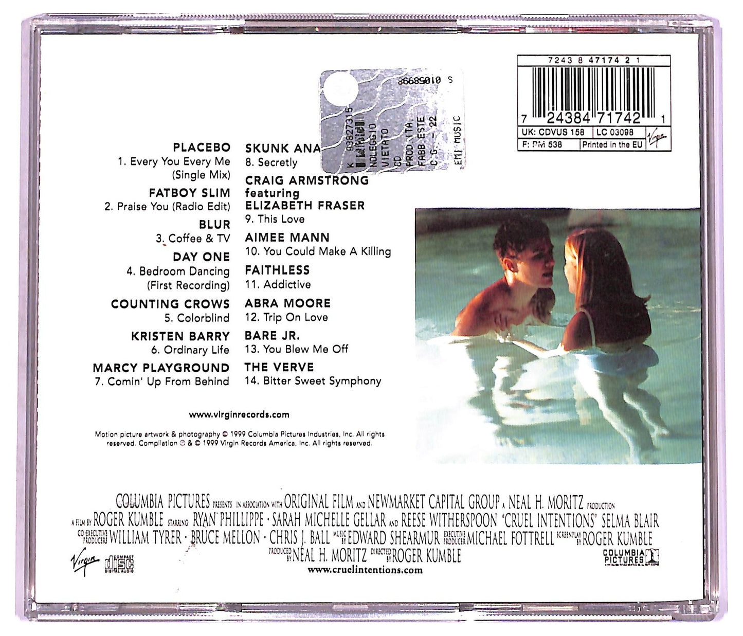 EBOND Various - Cruel Intentions (Music From The Original Motion Picture Soundtrack) CD CD076951