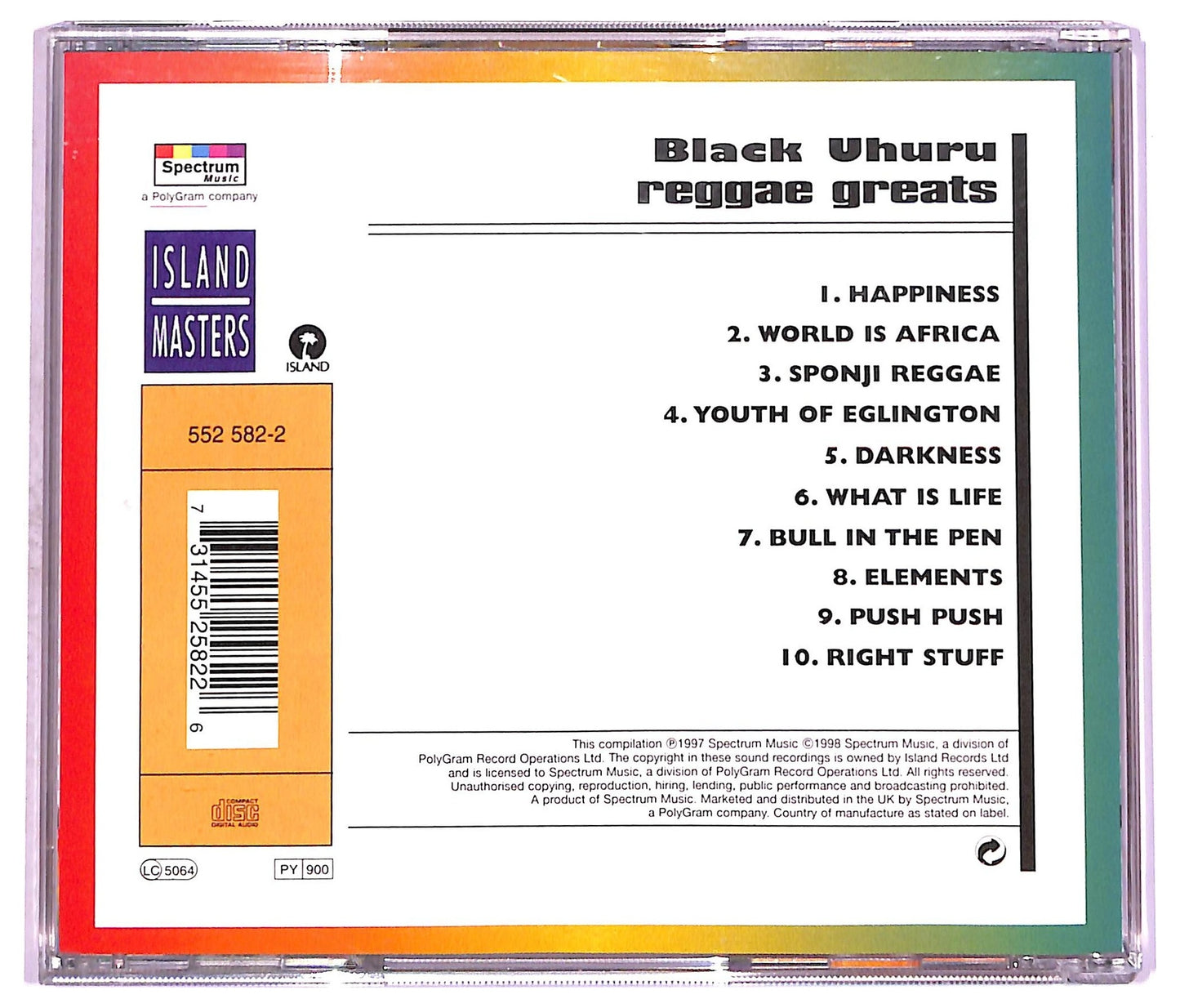 EBOND Black Uhuru - Reggae Greats CD CD076957