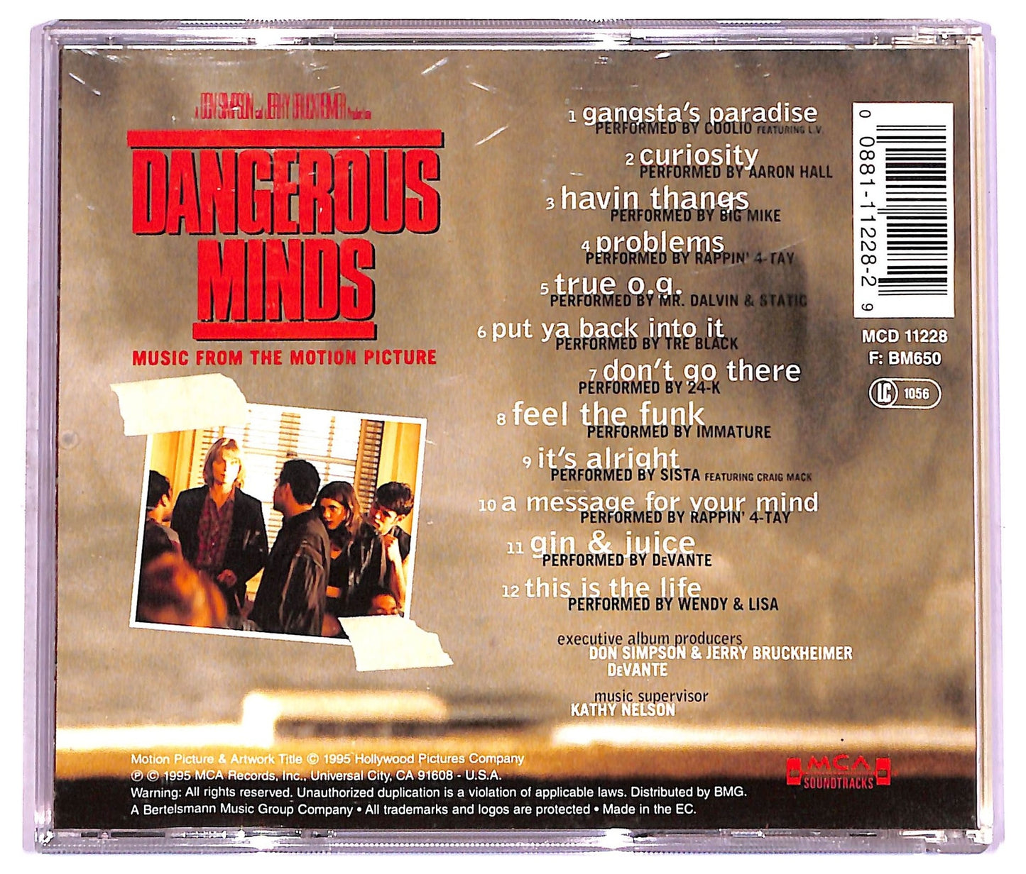 EBOND Various - Dangerous Minds (Music From The Motion Picture) CD CD077003