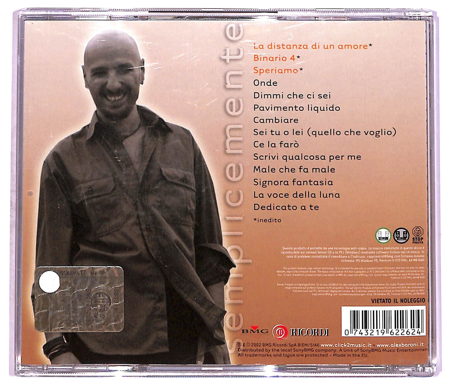 EBOND Alex Baroni - Semplicemente CD CD077043