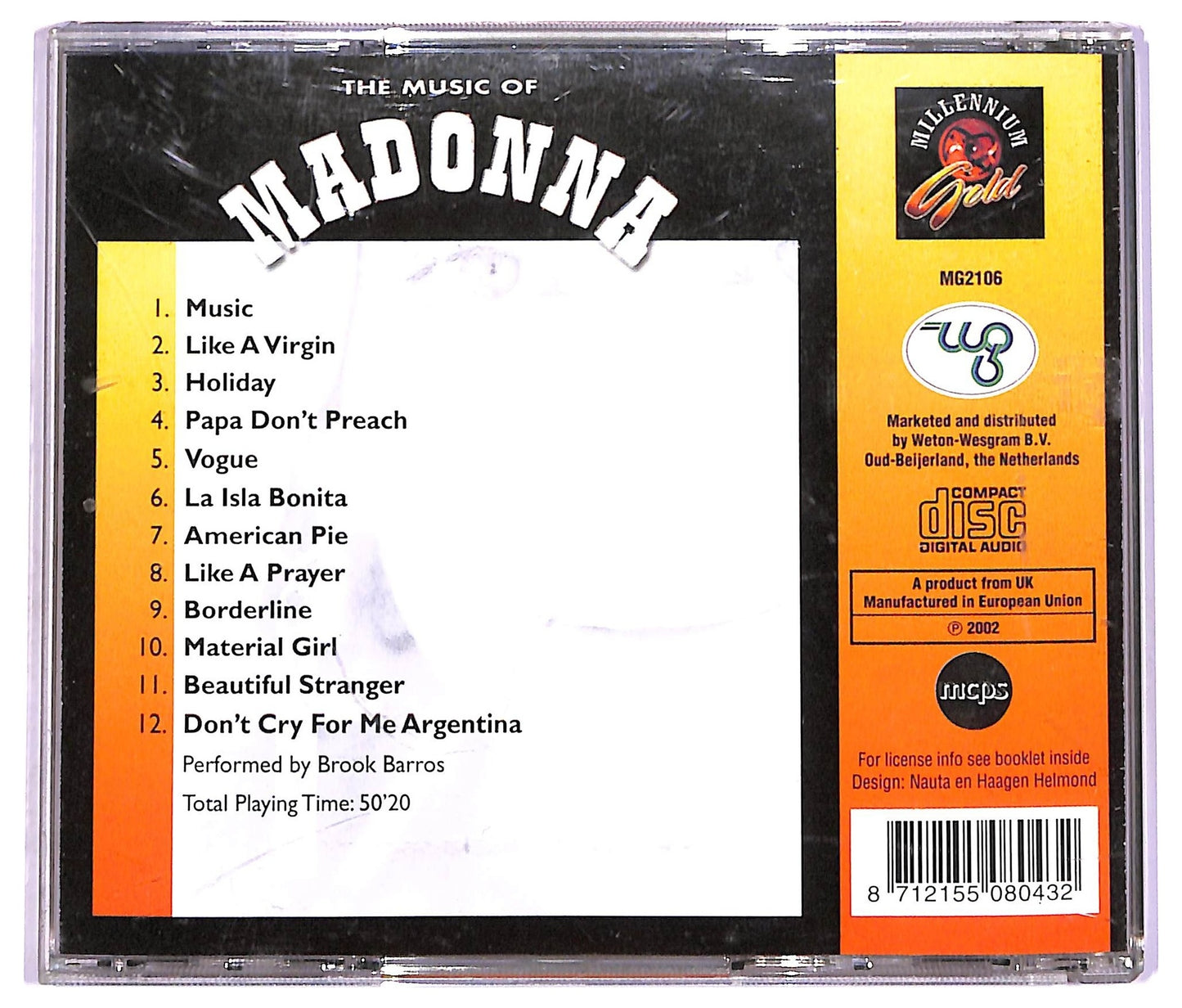 EBOND Brook Barros - The Music Of Madonna CD CD077115