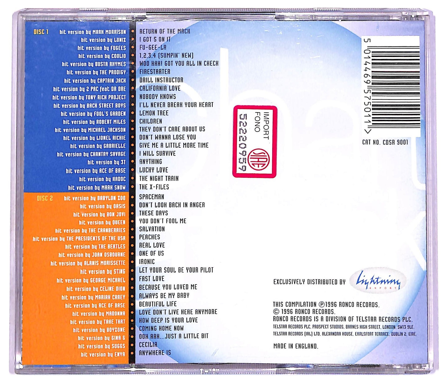 EBOND Various - Chart Attack volume 1 CD CD077119