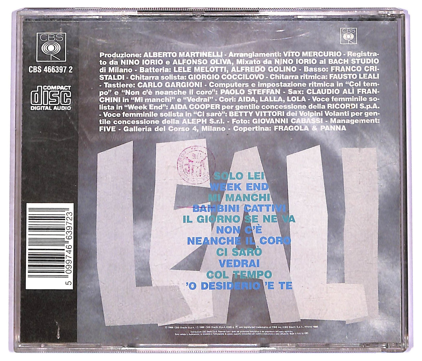 EBOND Fausto Leali - Non C'e Neanche Il Coro CD CD077128