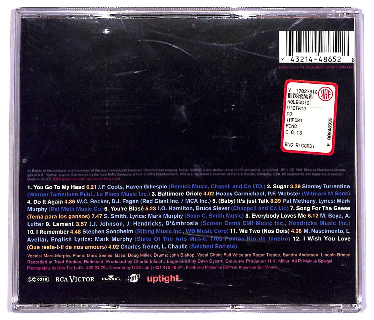 EBOND Mark Murphy - Song For The Geese CD CD077208