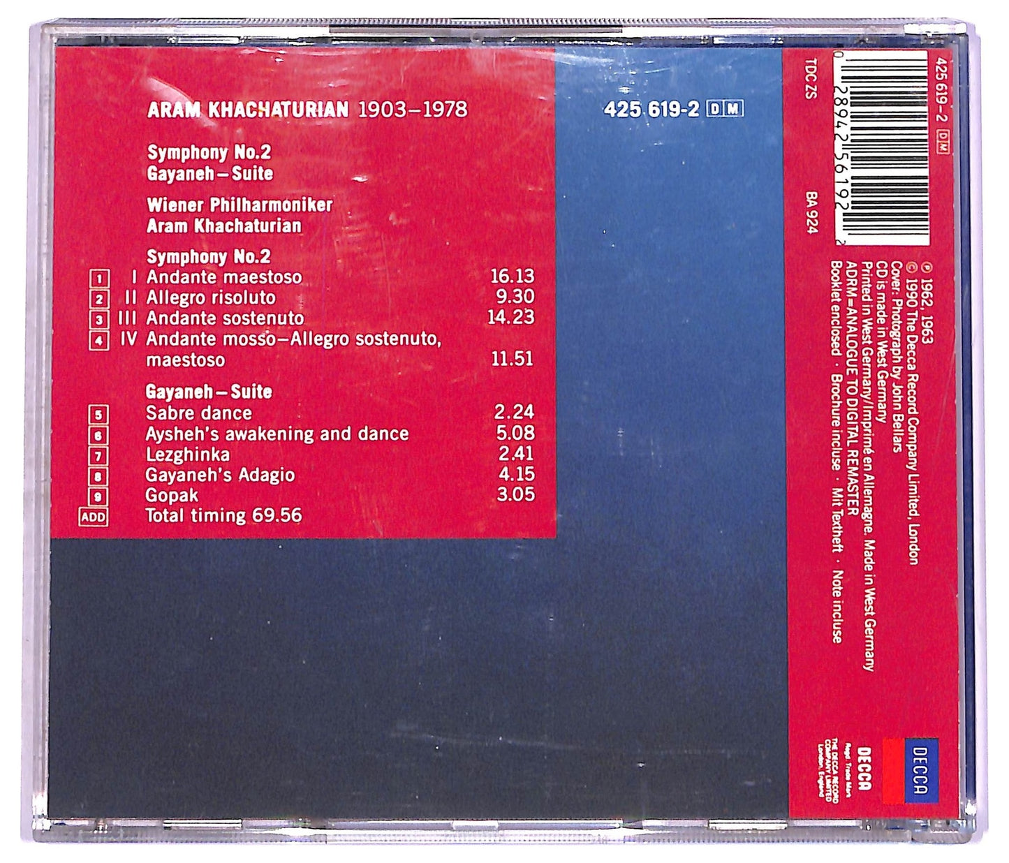 EBOND Khachaturian - Symphony No. 2 / Gayaneh (Suite) CD CD077216