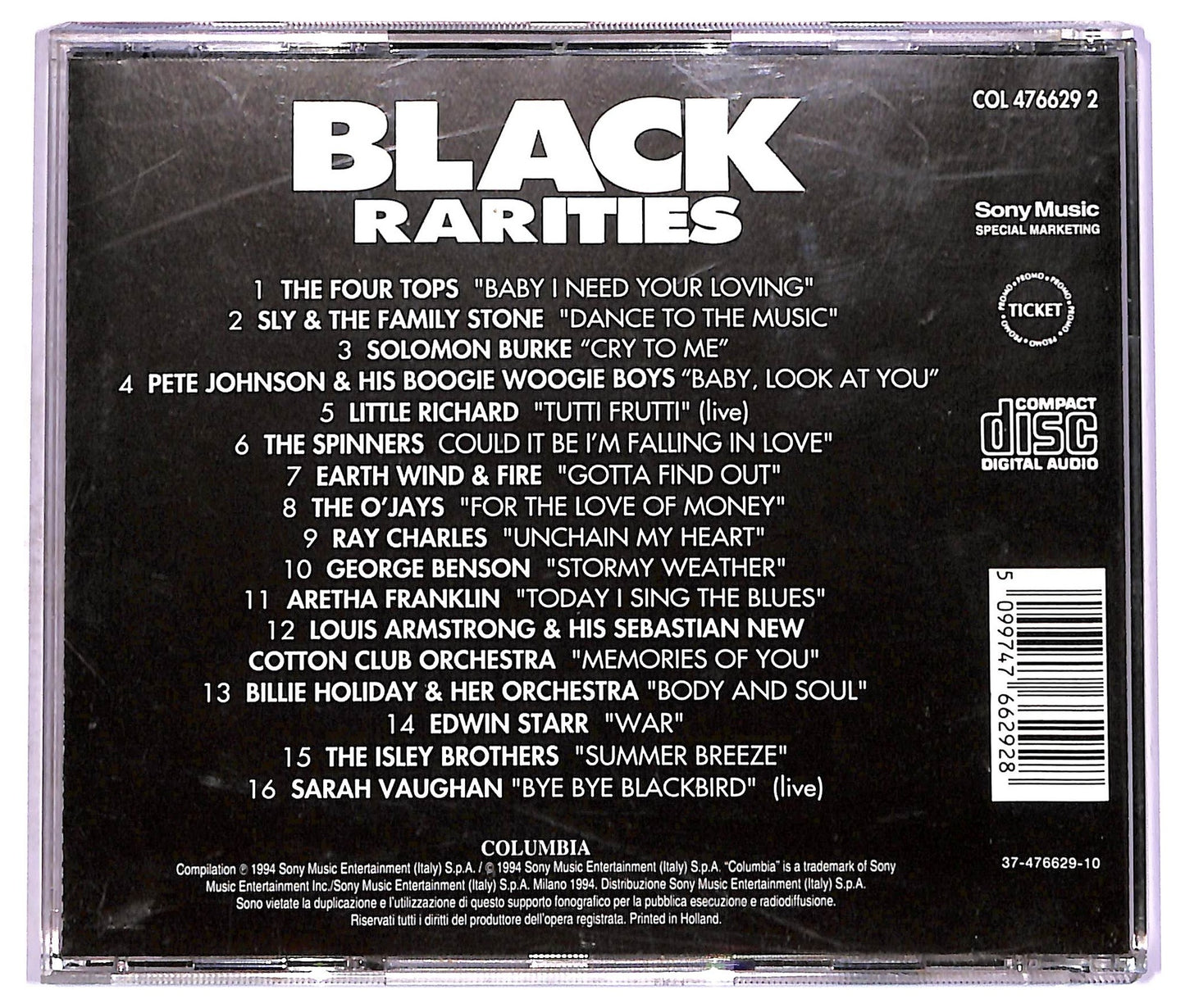 EBOND Various - Black Rarities CD CD077227