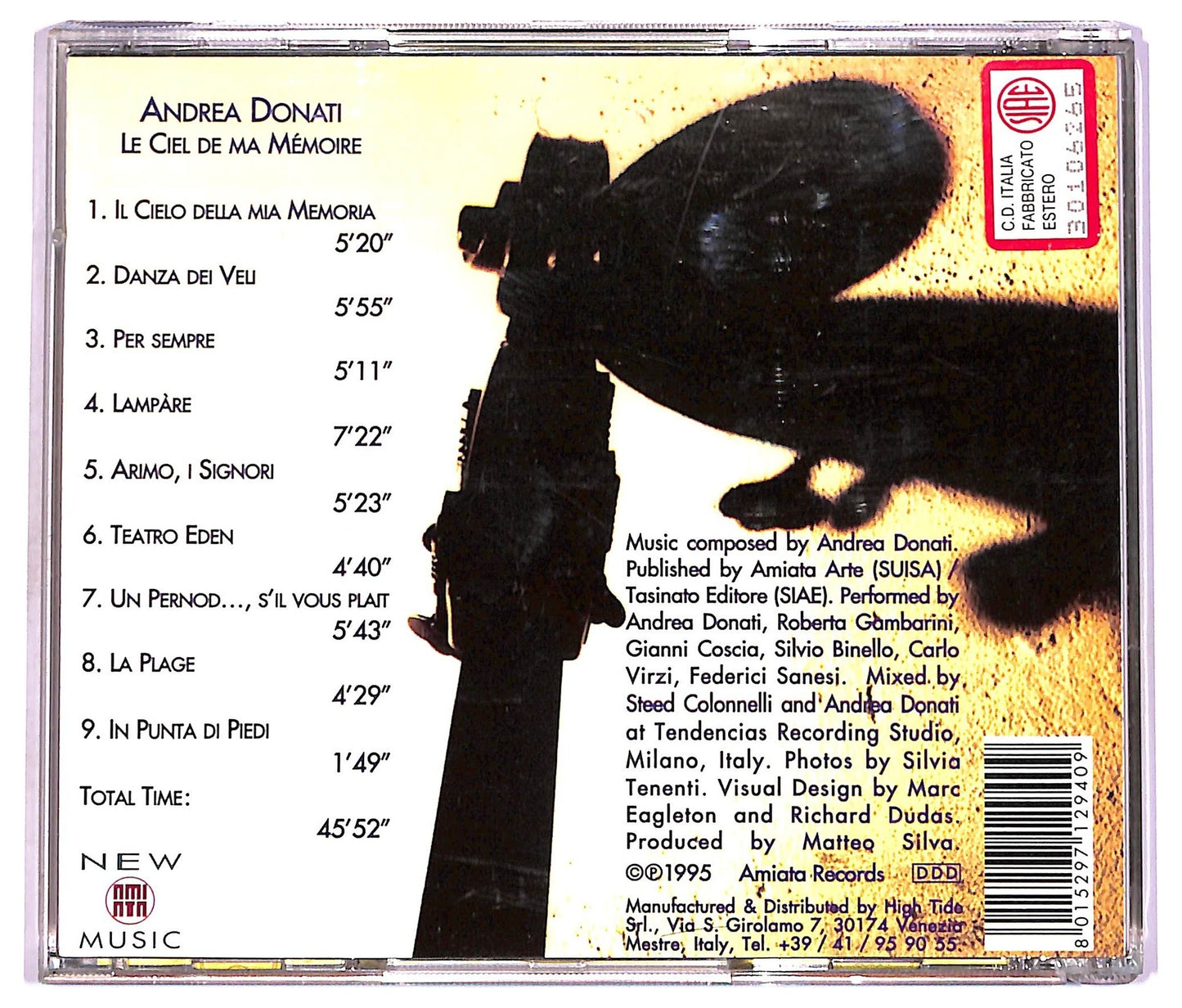 EBOND Andrea Donati - Le Ciel De Ma Memoire CD CD077315