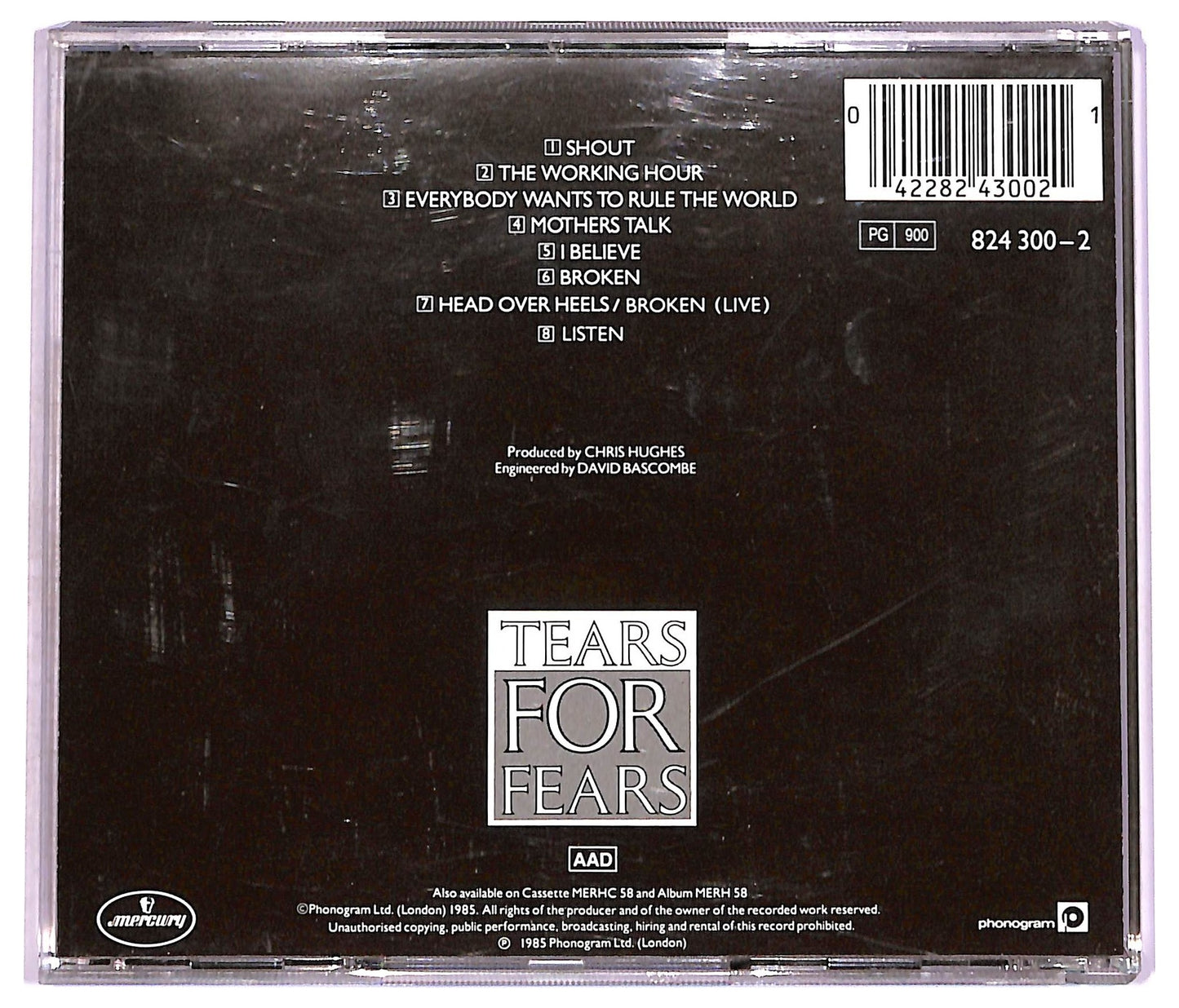 EBOND Tears For Fears - Songs From The Big Chair CD CD077329